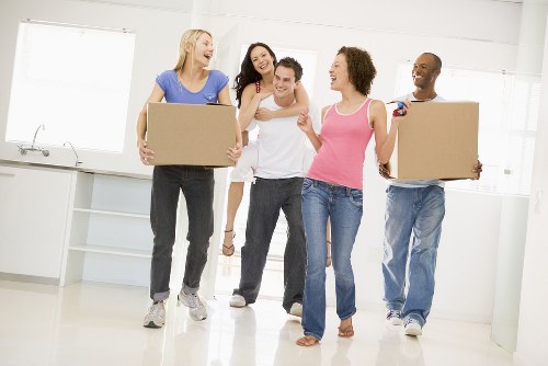 Removal van ready for a local home move in Hire