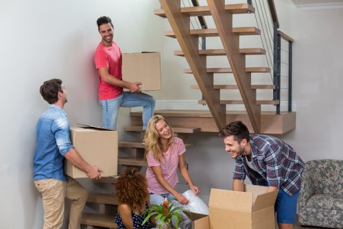 Office relocation team planning a local business move in Hire