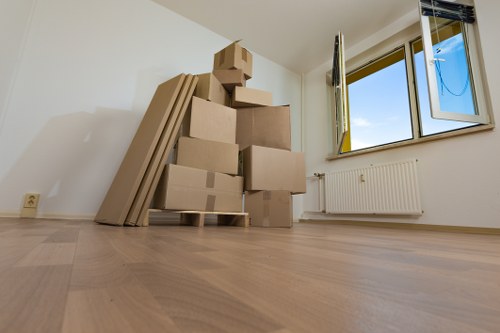 Local removals service navigating parking and access in Hire