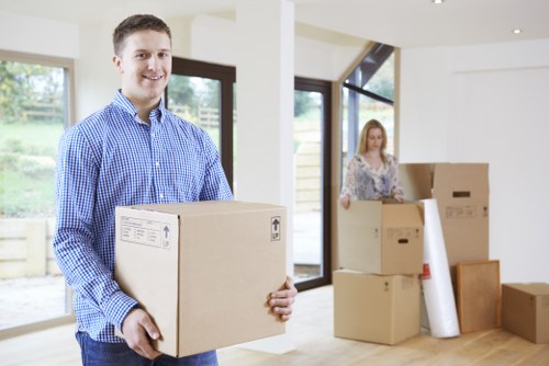 Van hire with moving help for household boxes and furniture