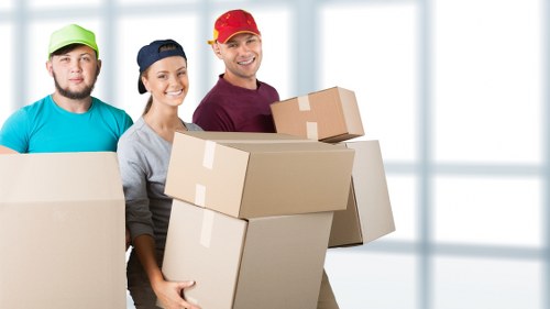 Customer choosing the right van size for moving furniture