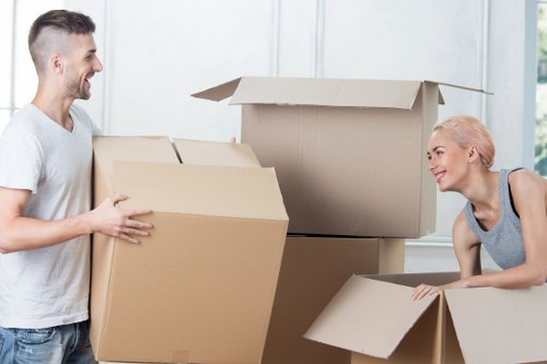 Checklist and packing materials for preparing a house removal
