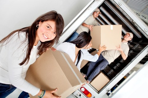 Truck hire loading area for household furniture and boxes