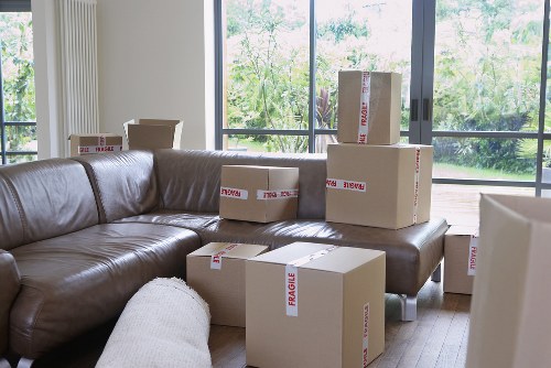 Furniture and boxes being loaded for a move in Hire