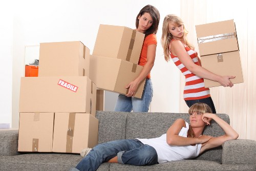 Trained staff handling a move with care during removal van hire
