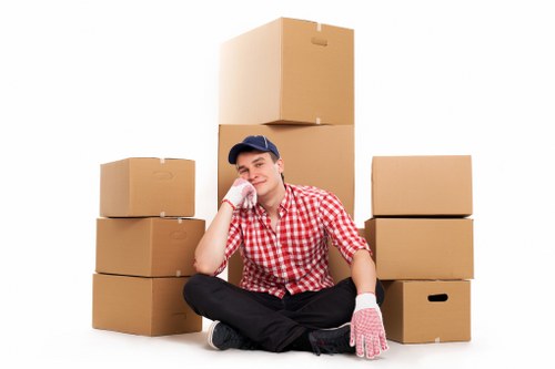 PPE used for safe loading and unloading during removal van rental
